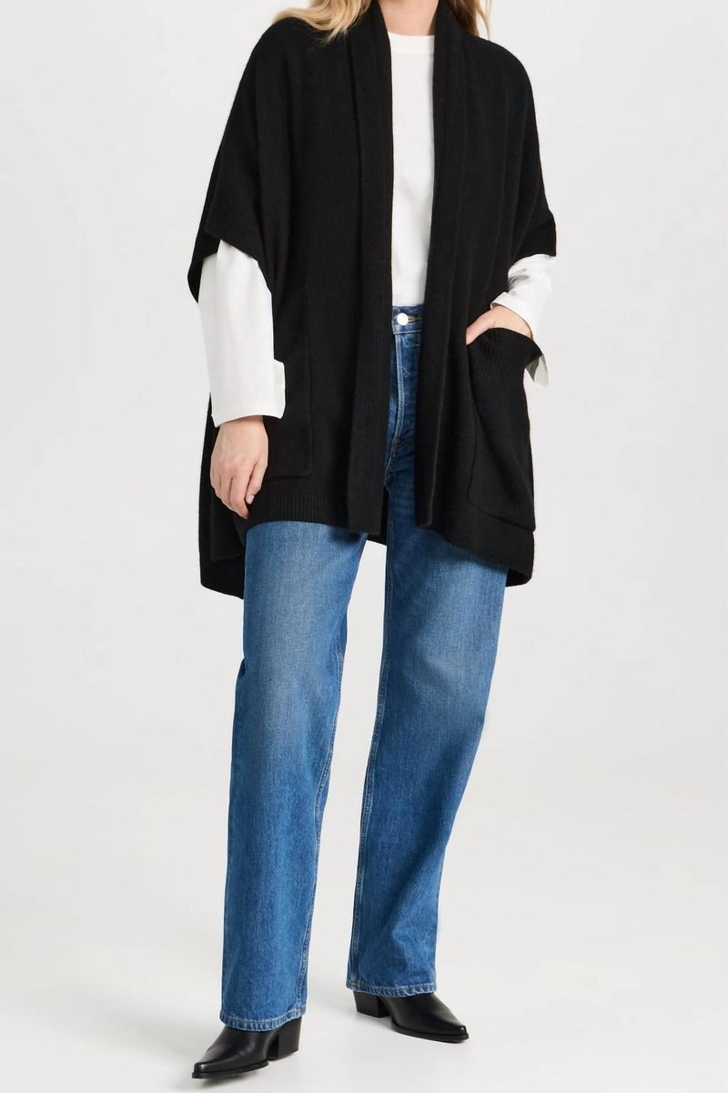 Cashmere Blend Poncho