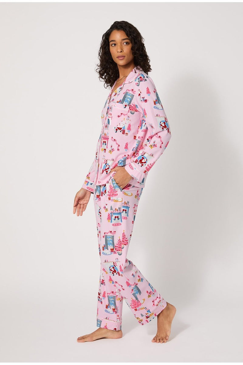 Must Be Santa Long Sleeve Classic Stretch Jersey Pj Set