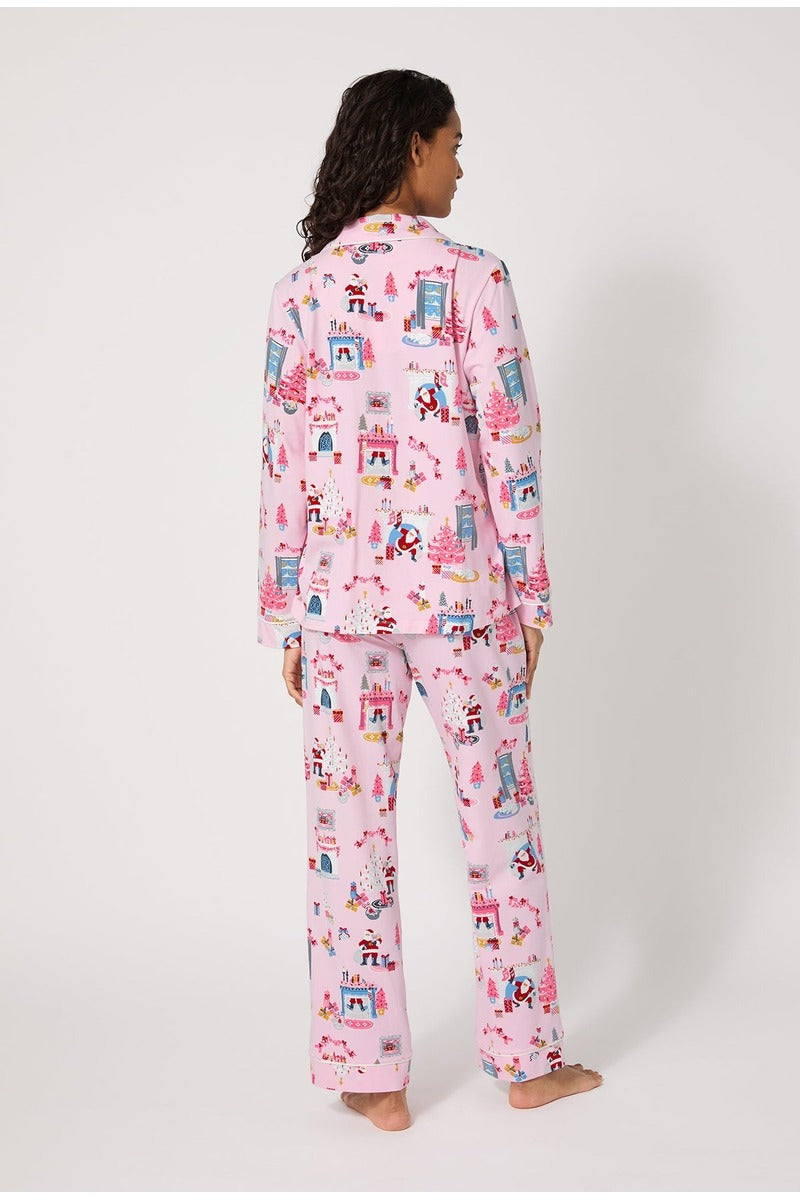Must Be Santa Long Sleeve Classic Stretch Jersey Pj Set