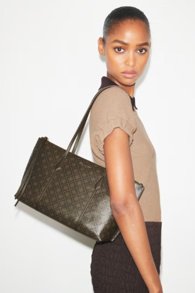 Perry Coated Canvas Small Tote