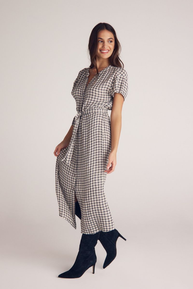 Cap Sleeve Maxi Shirt Dress