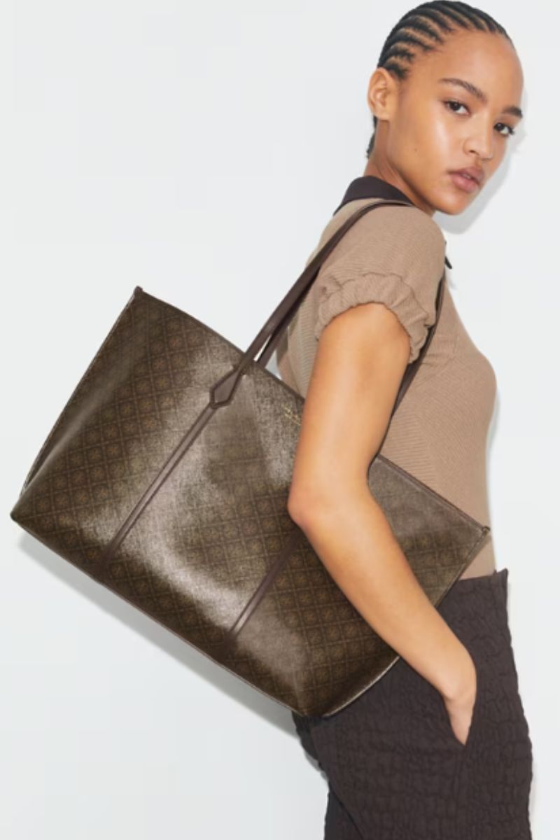 Perry Coated Canvas Tote