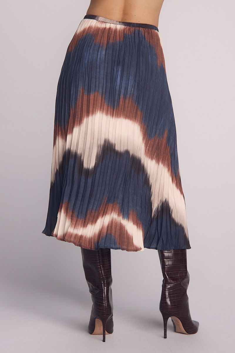 Pleated Skirt with Tie