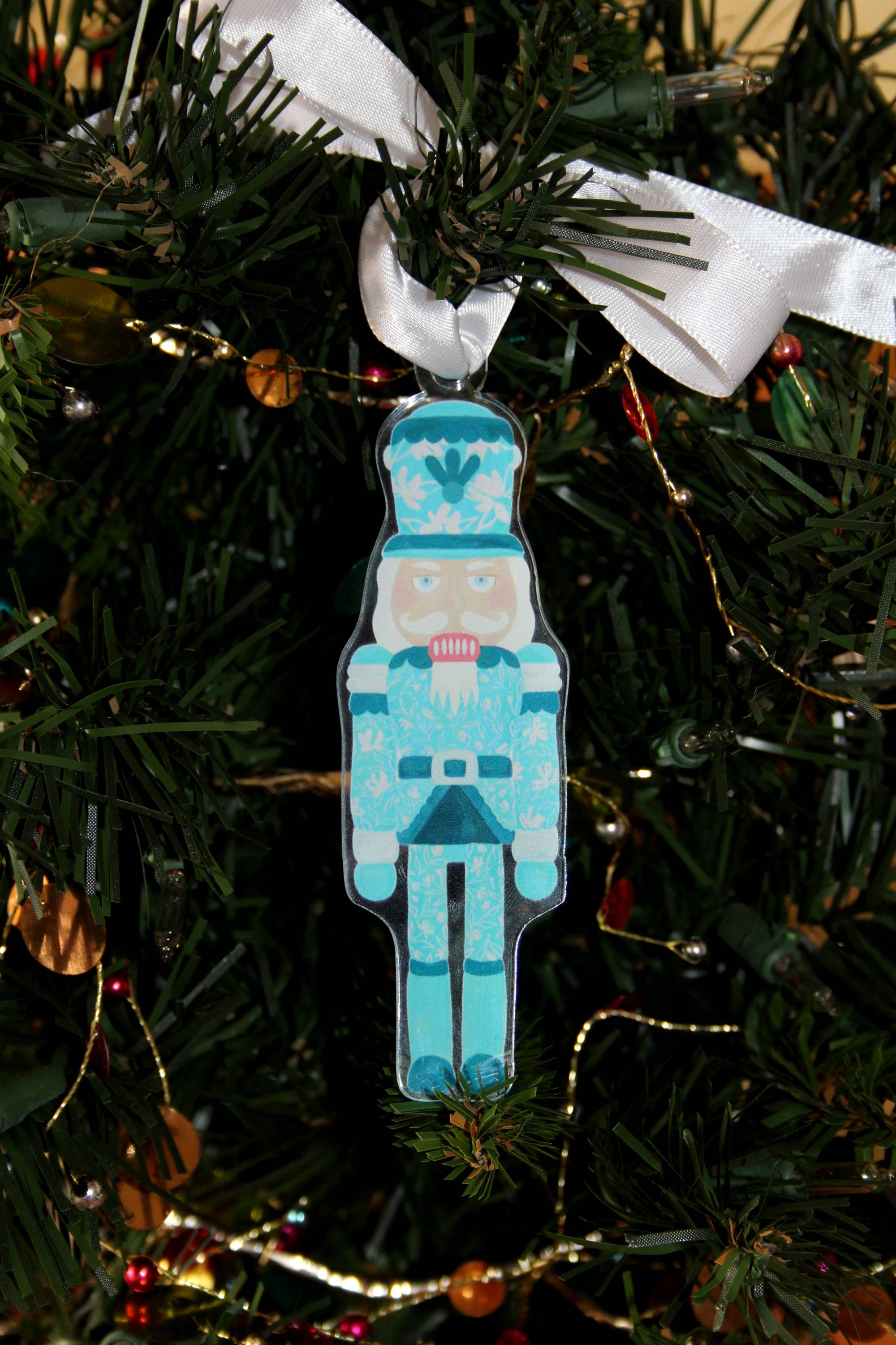 Blue Nutcracker Ornament