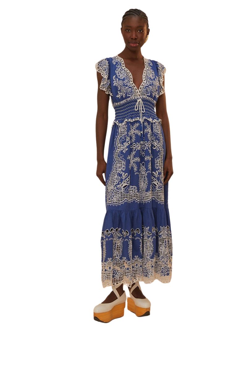 Romantic Richelieu Maxi Dress