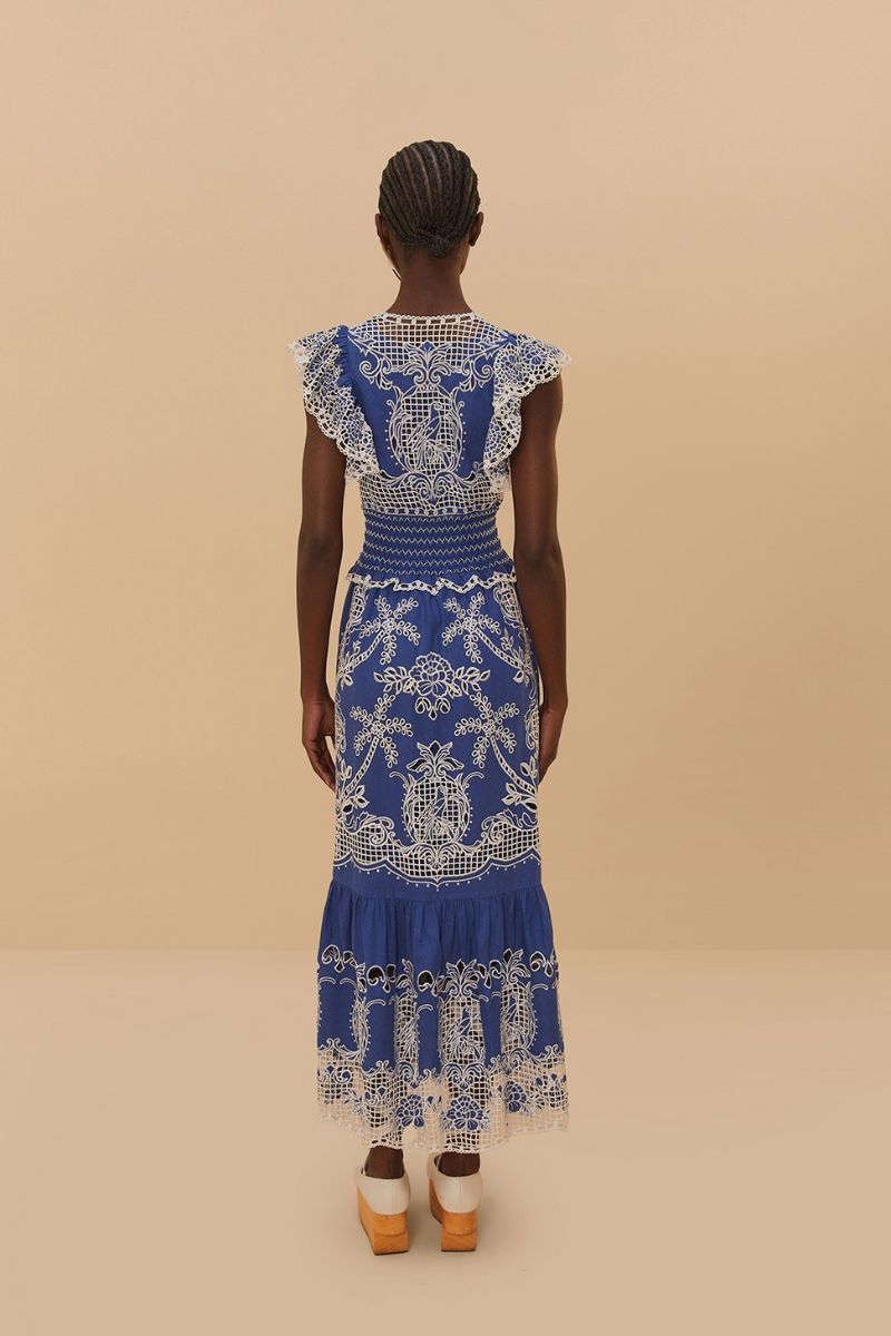 Romantic Richelieu Maxi Dress