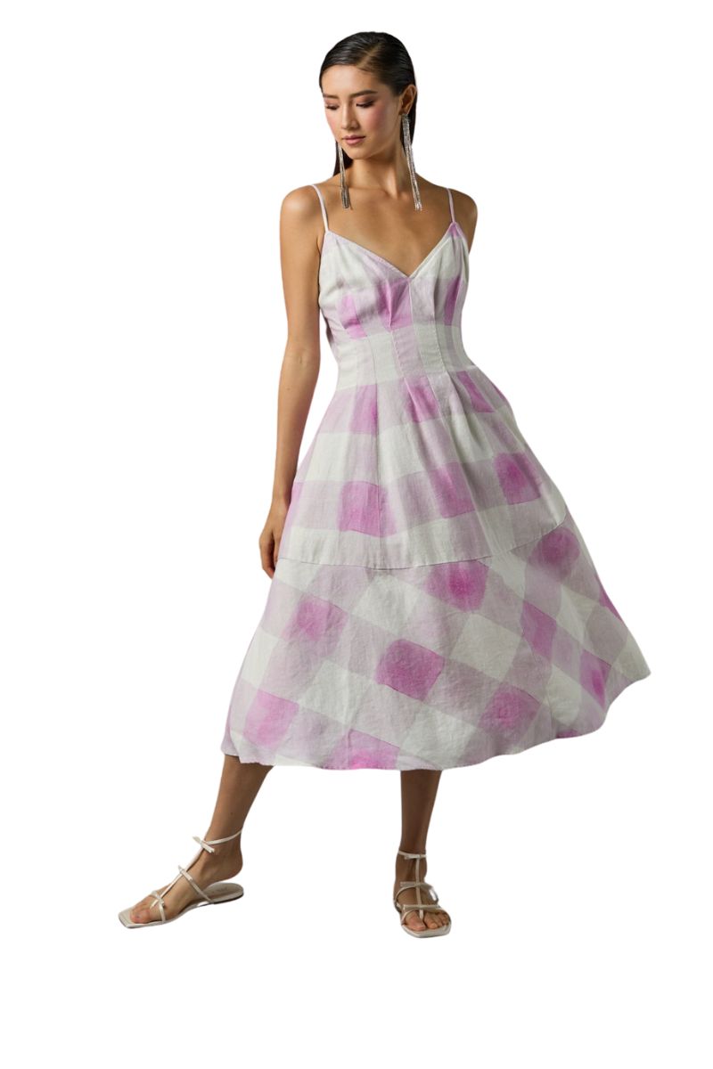 Gingham Slip Dress