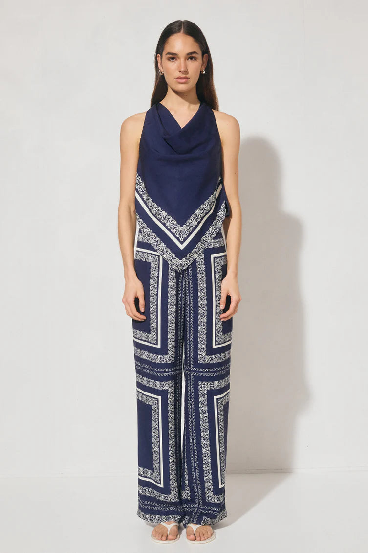 Serafina Top Navy Base Cream