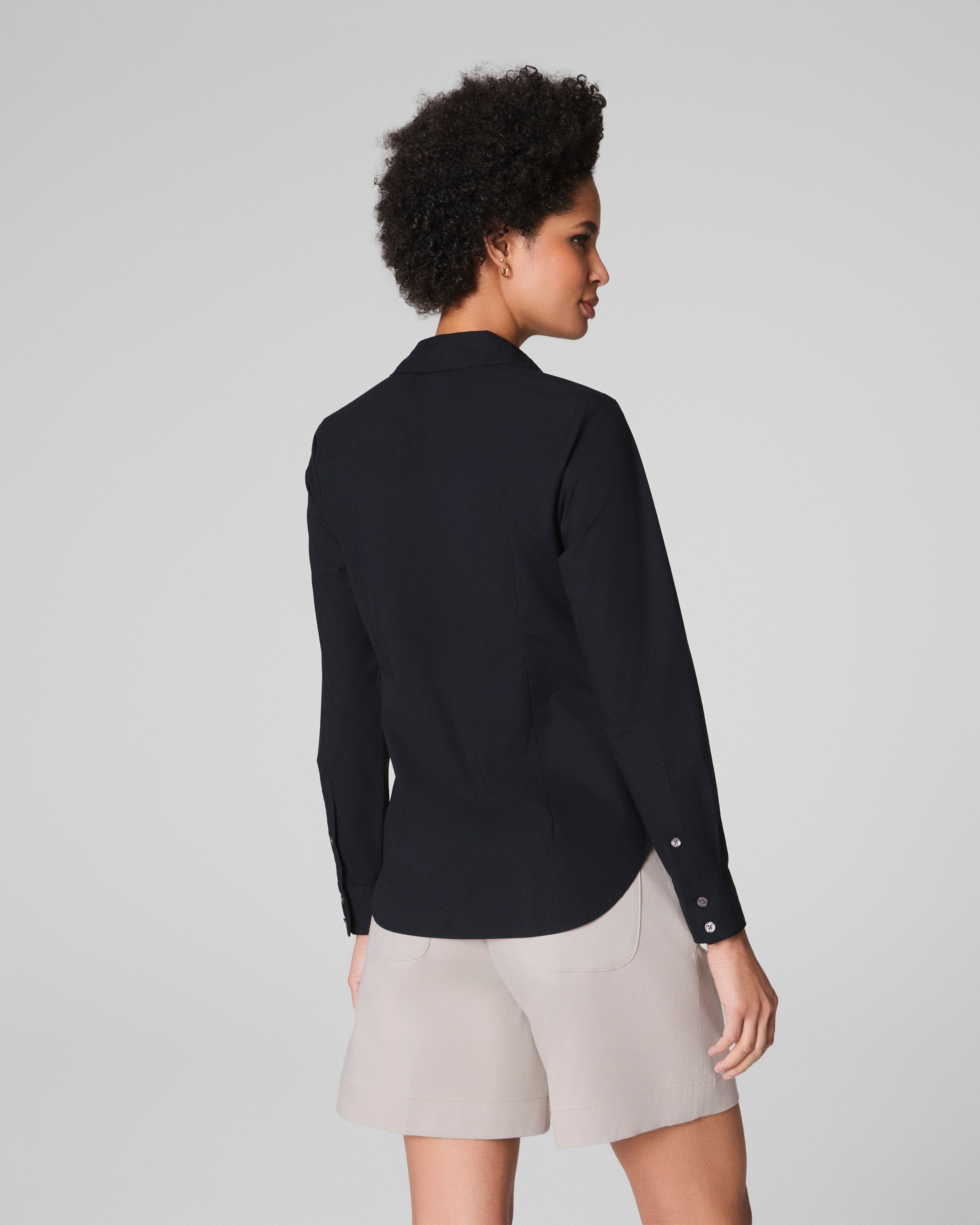 Cropped Poplin Shirt