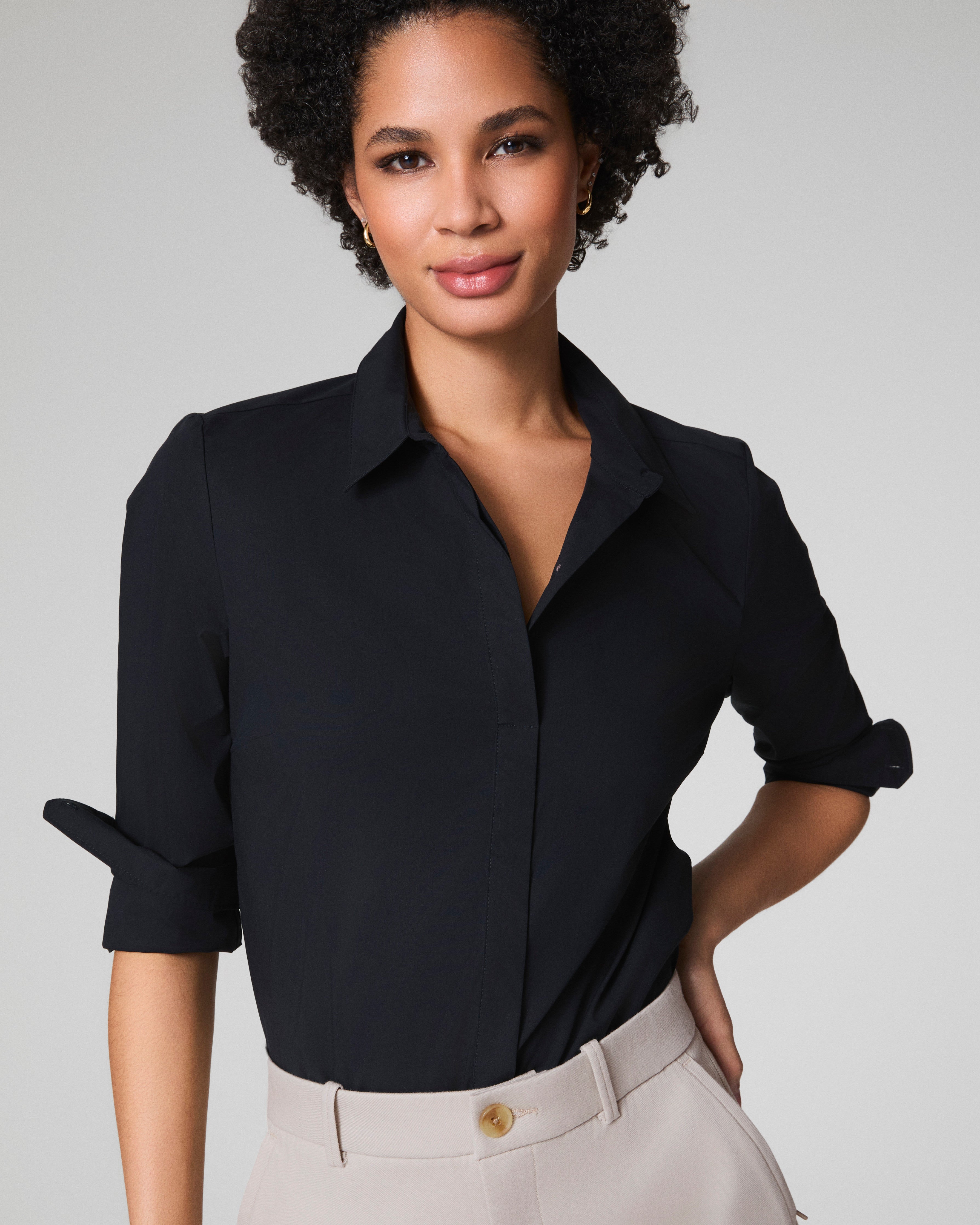 Cropped Poplin Shirt