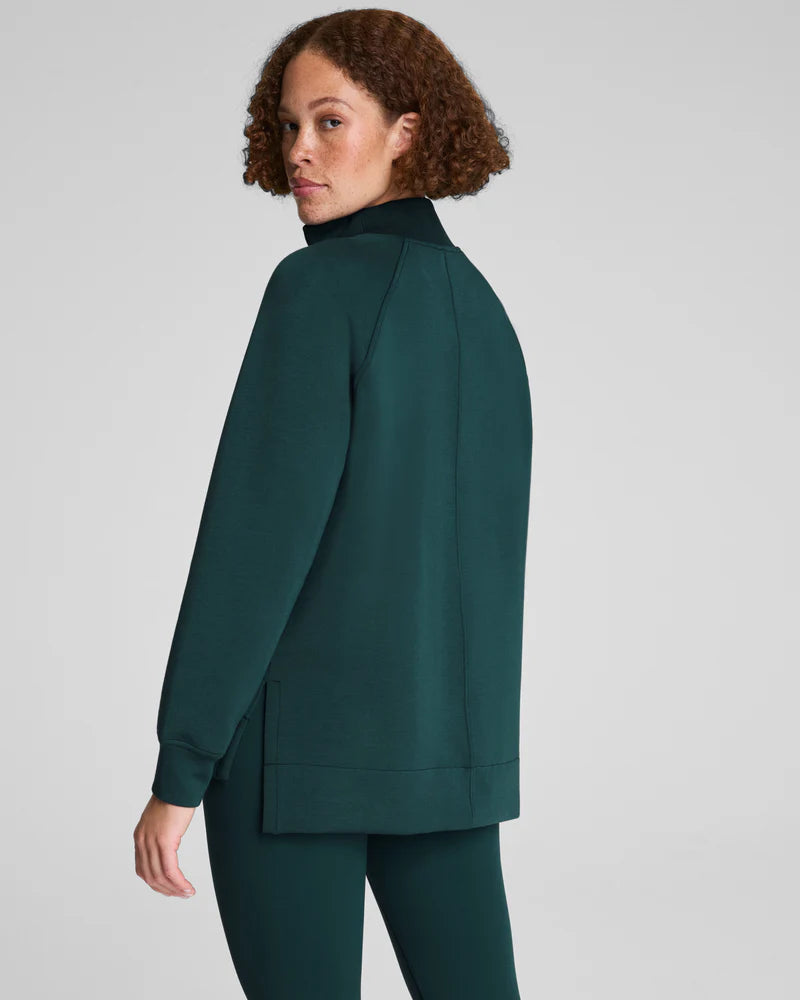 Brushed Half Zip Tunic