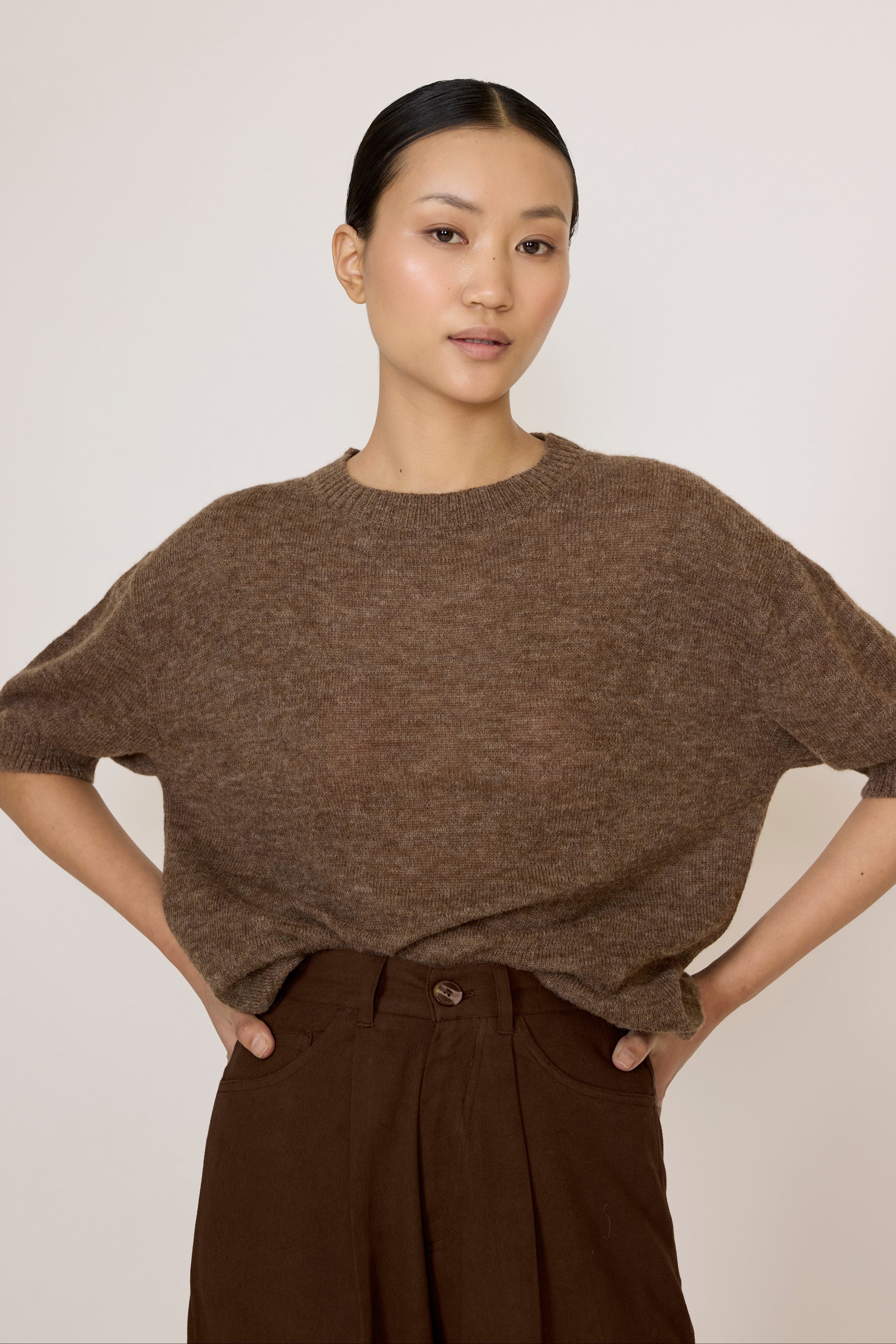 Oversized Sweater Tee - Acorn