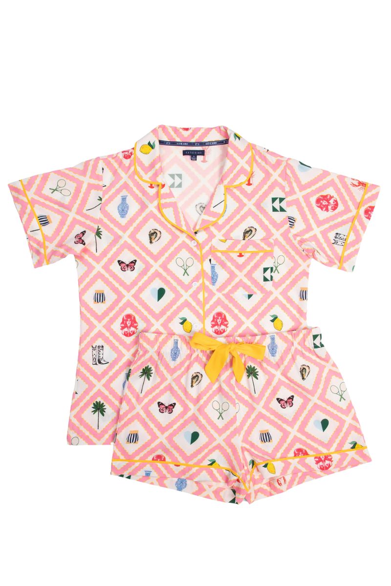 Story Pajama Shorts Set