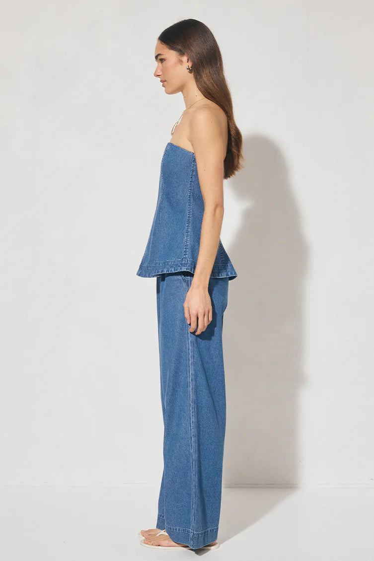 Indigo Denim Top Mid Blue