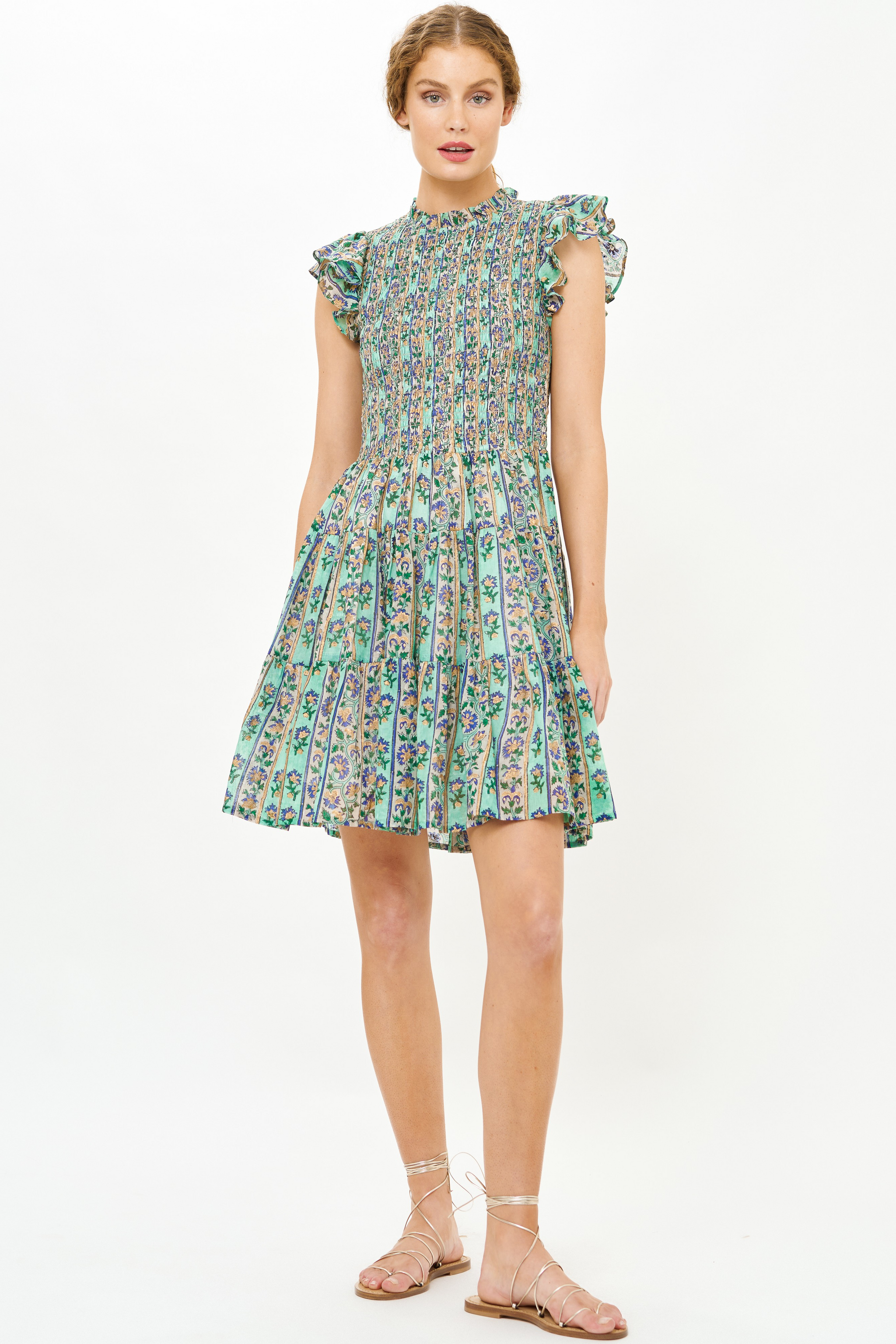 short flirty dress Amoris -T616 Satin Short Sleeveless A-line Dress