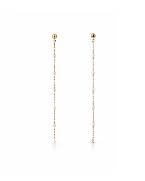Pearl Drop Duster Earrings