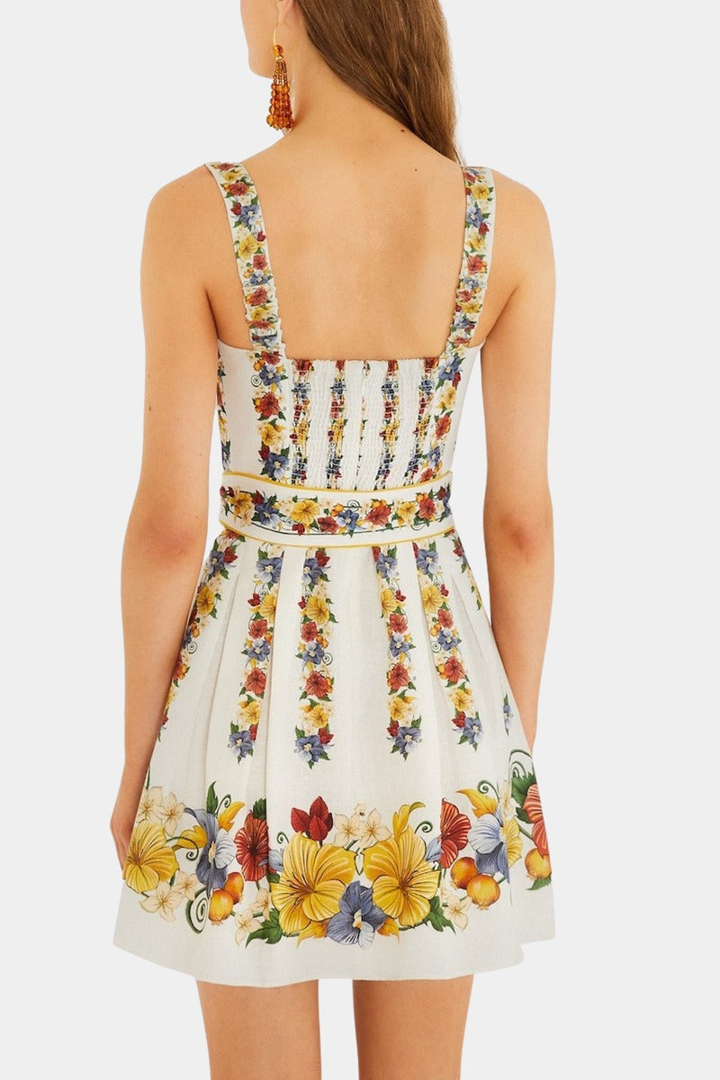 Tropi Off-White Mini Dress