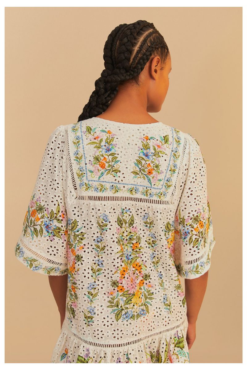 Sweet Bloom Bouquet Mini Cover Up Dress