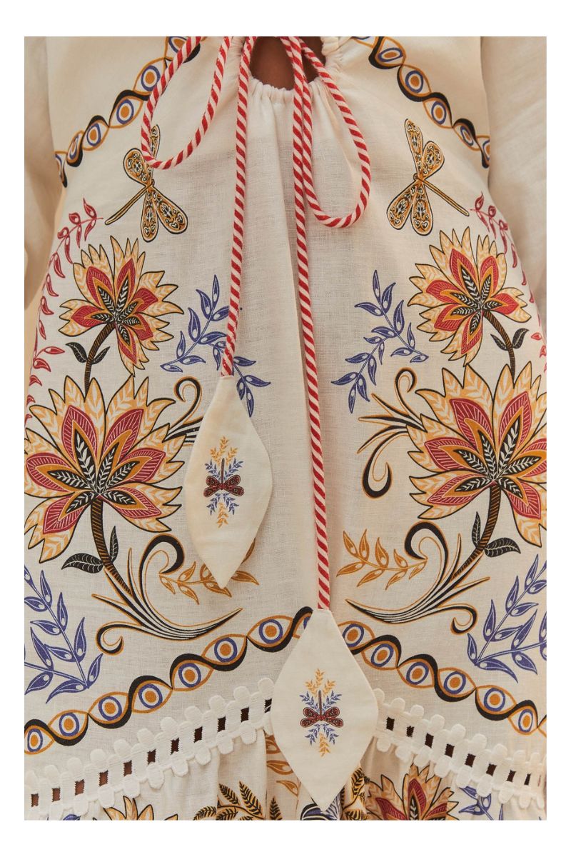 Boho Glam Floral Ephemera Maxi Dress