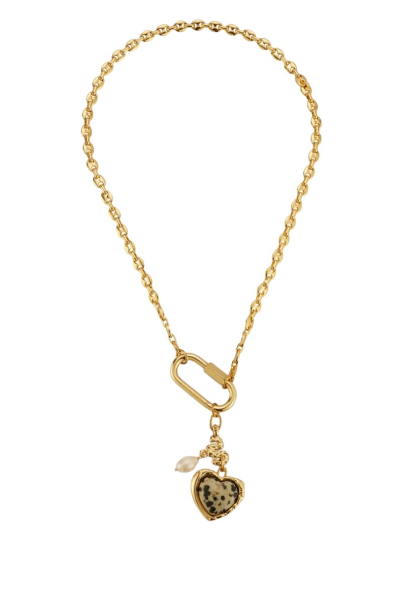 Gabriella CZ Cross Necklace - Gold // Sahira main image 0