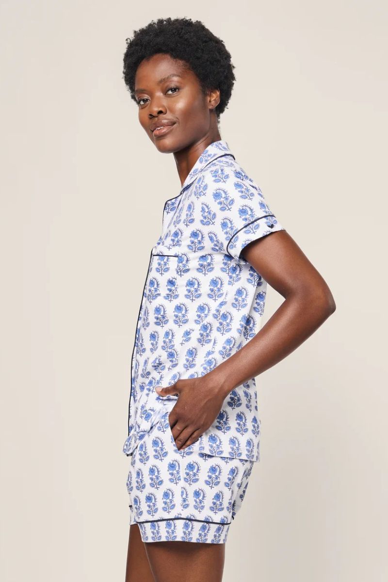 Pima Short Sleeve Pajama Short Set