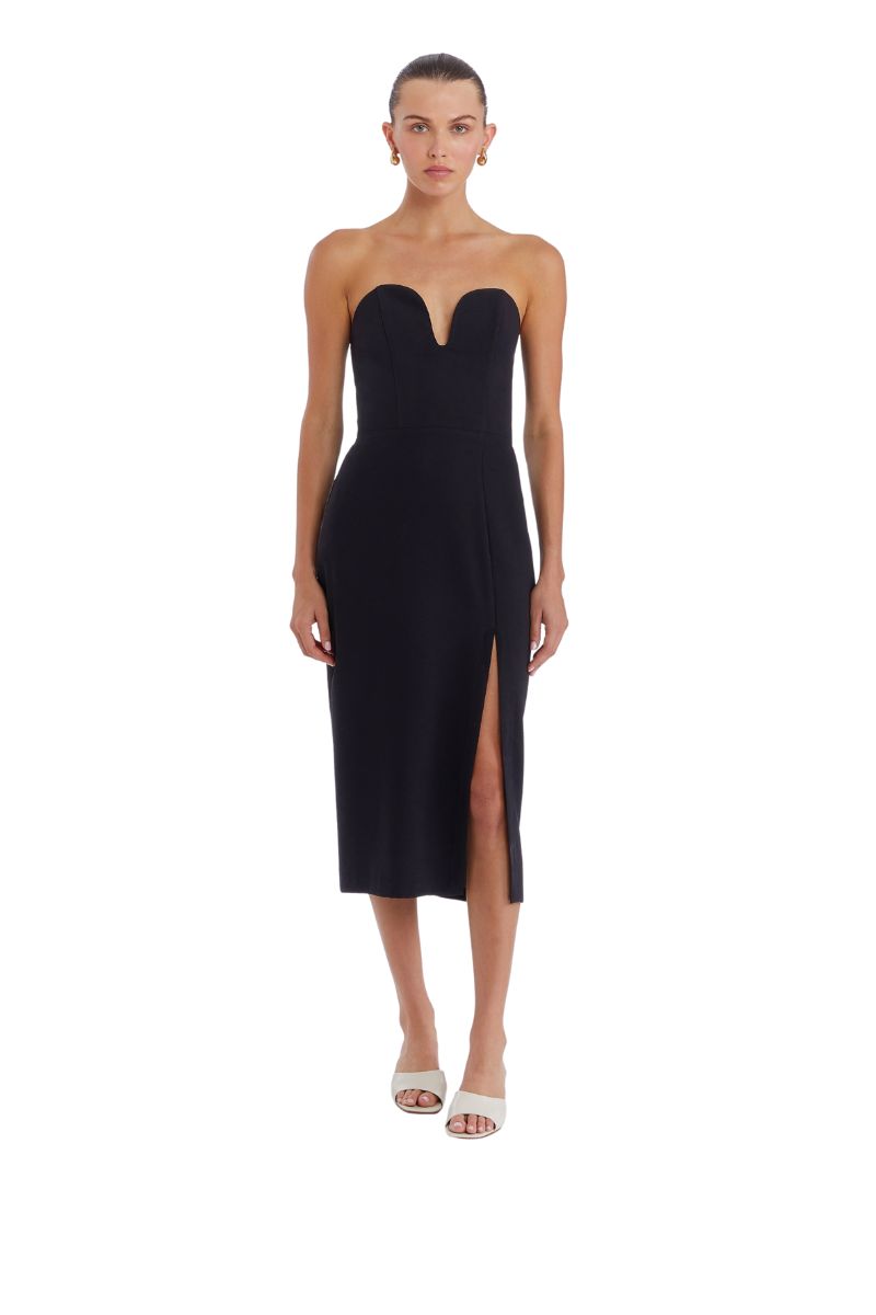 knee length dresses for ladies Sian | Sweetheart Bodycon Midi Dress main image 0