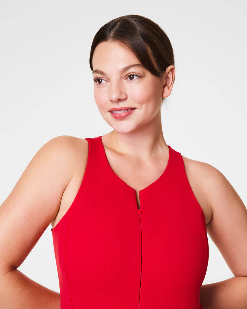 Get Moving Zip Front Dress