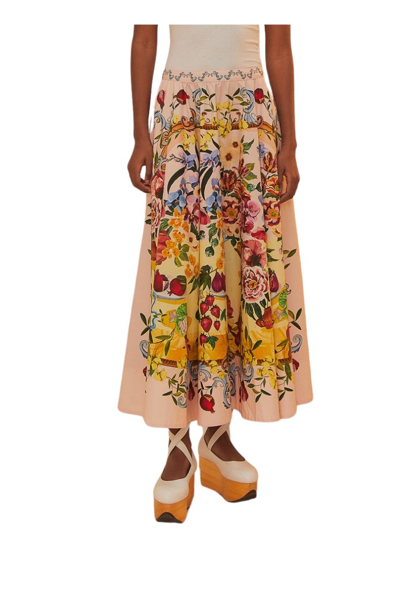 Garden Terrace Midi Skirt