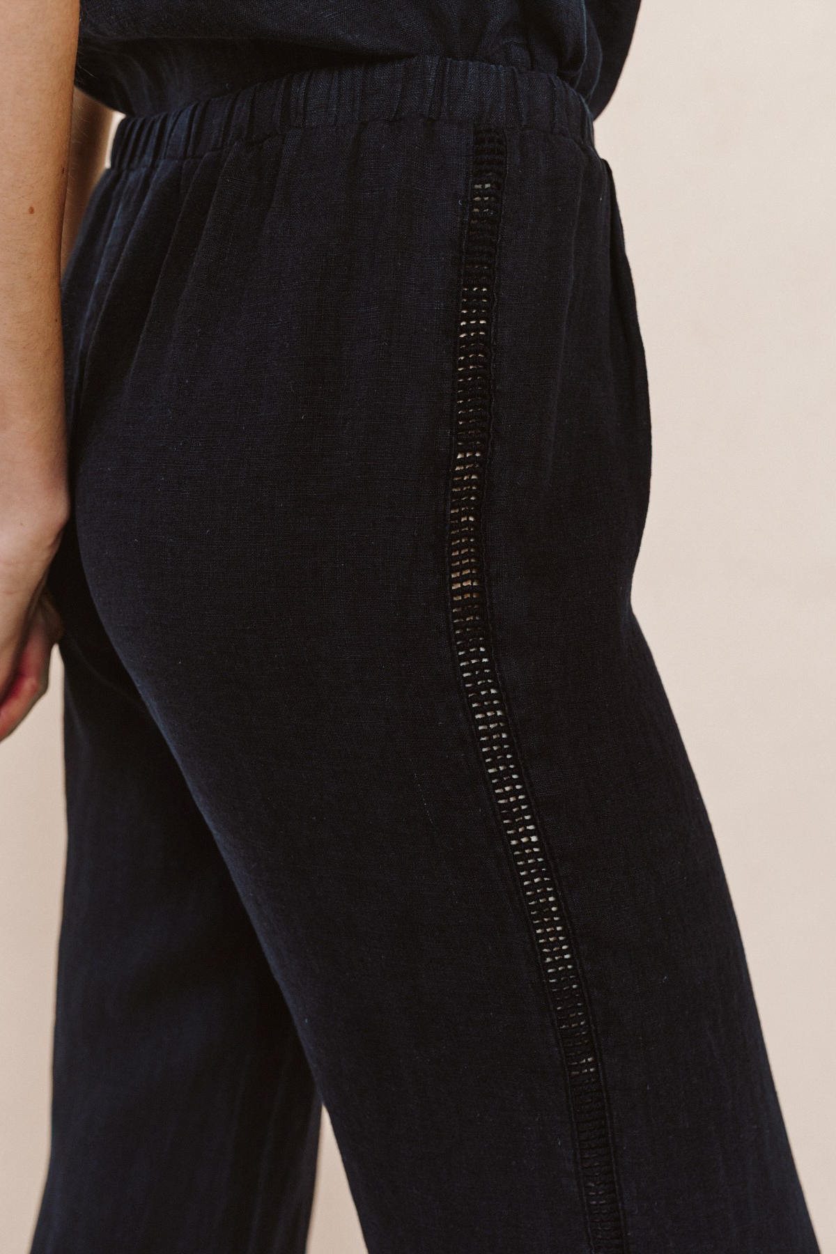 Beach Pant with Lattice Stripe