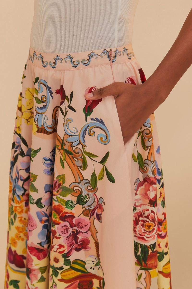 Garden Terrace Midi Skirt