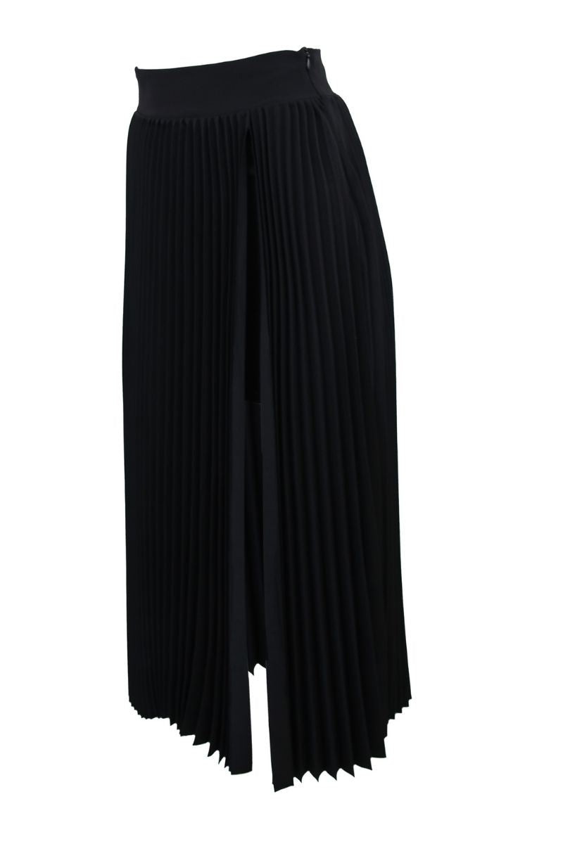 Atlas Pleated High Slit Skirt