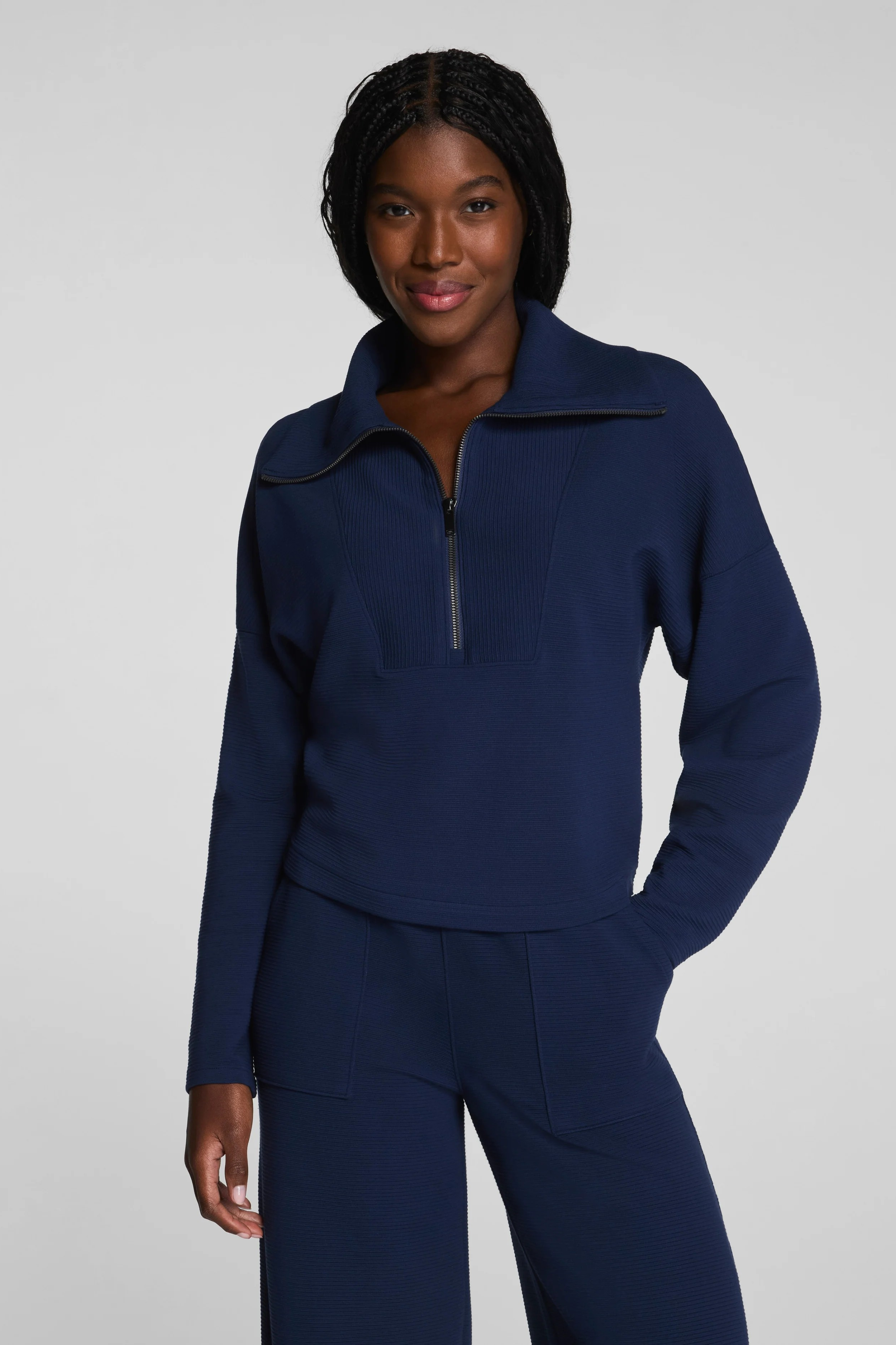 Spanx Airessentials® French Rib Half Zip