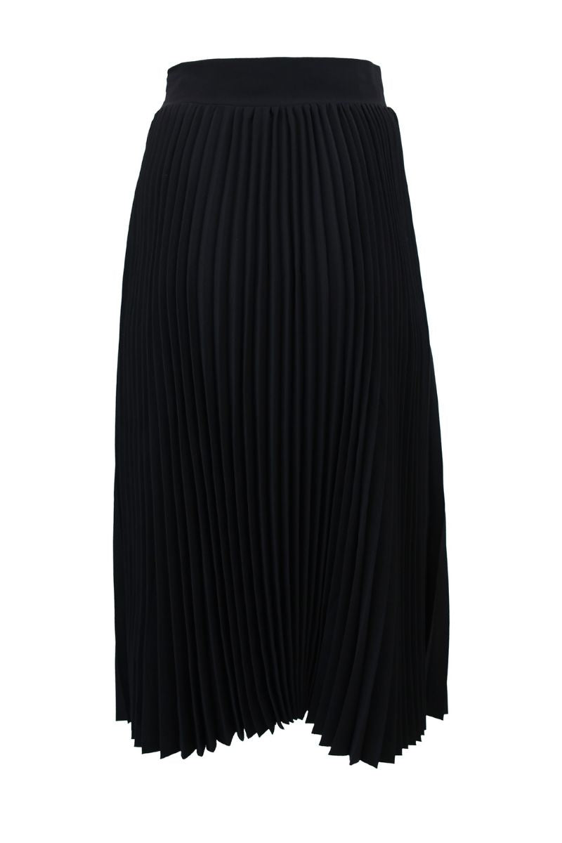 Atlas Pleated High Slit Skirt