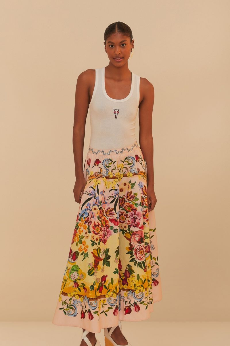 Garden Terrace Midi Skirt