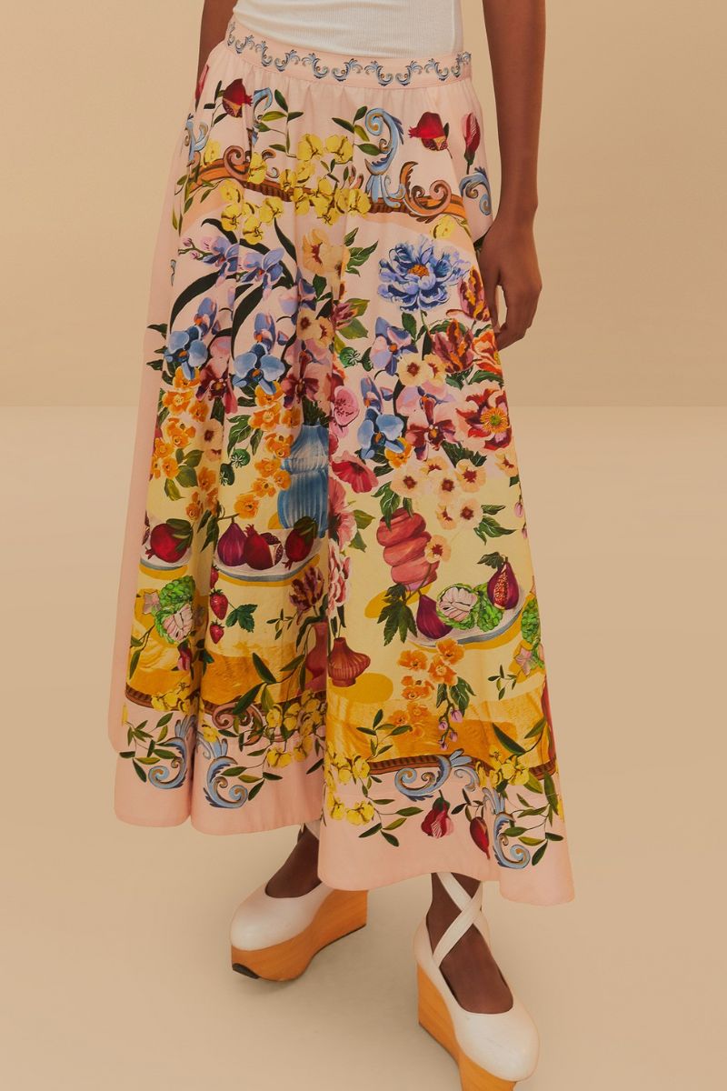 Garden Terrace Midi Skirt
