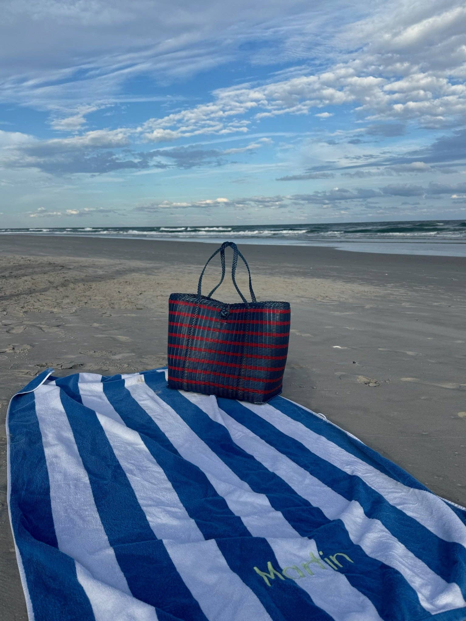 Medium | Sailor Stripe Fog Blue/Red