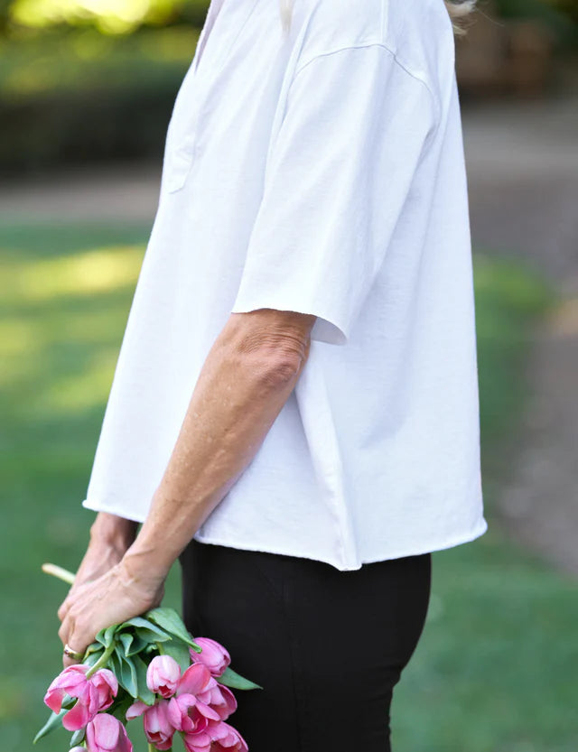 Patty Short-Sleeve Popover Henley
