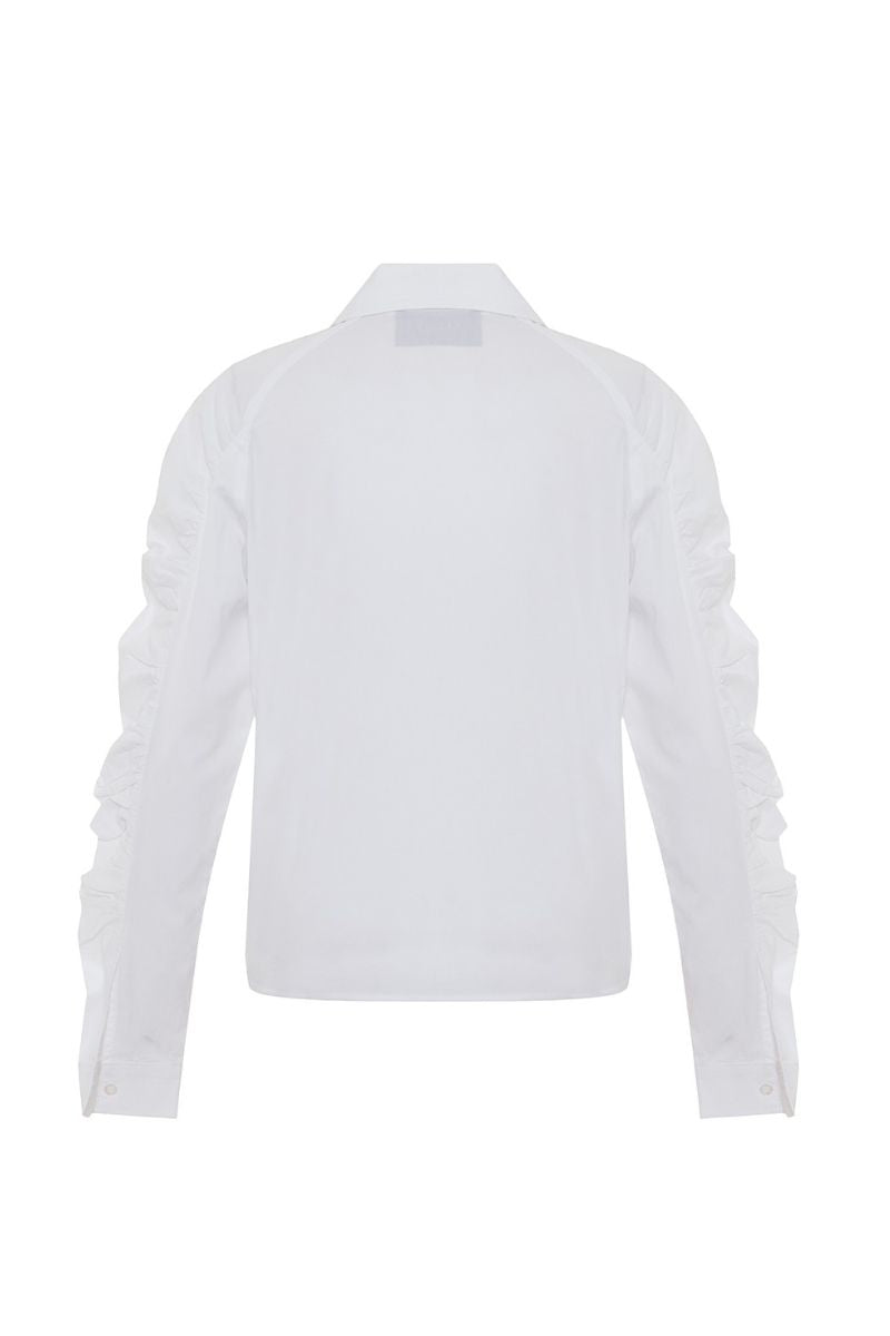 Echo Ruched Sleeve Shirt