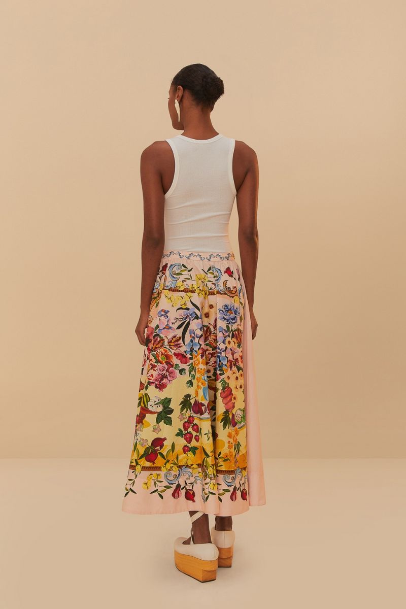 Garden Terrace Midi Skirt