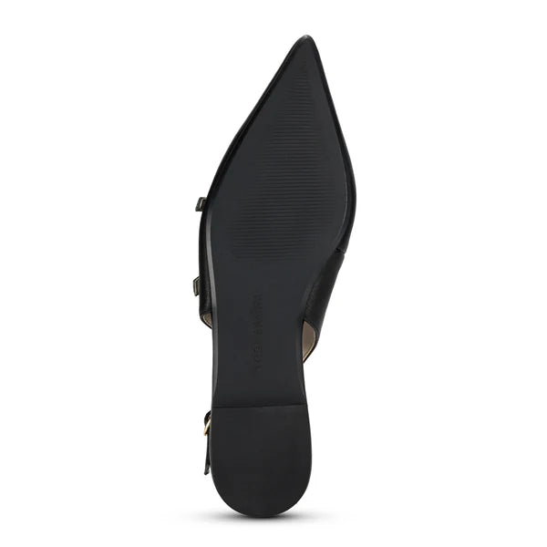 Ava Slingback Flat Leather