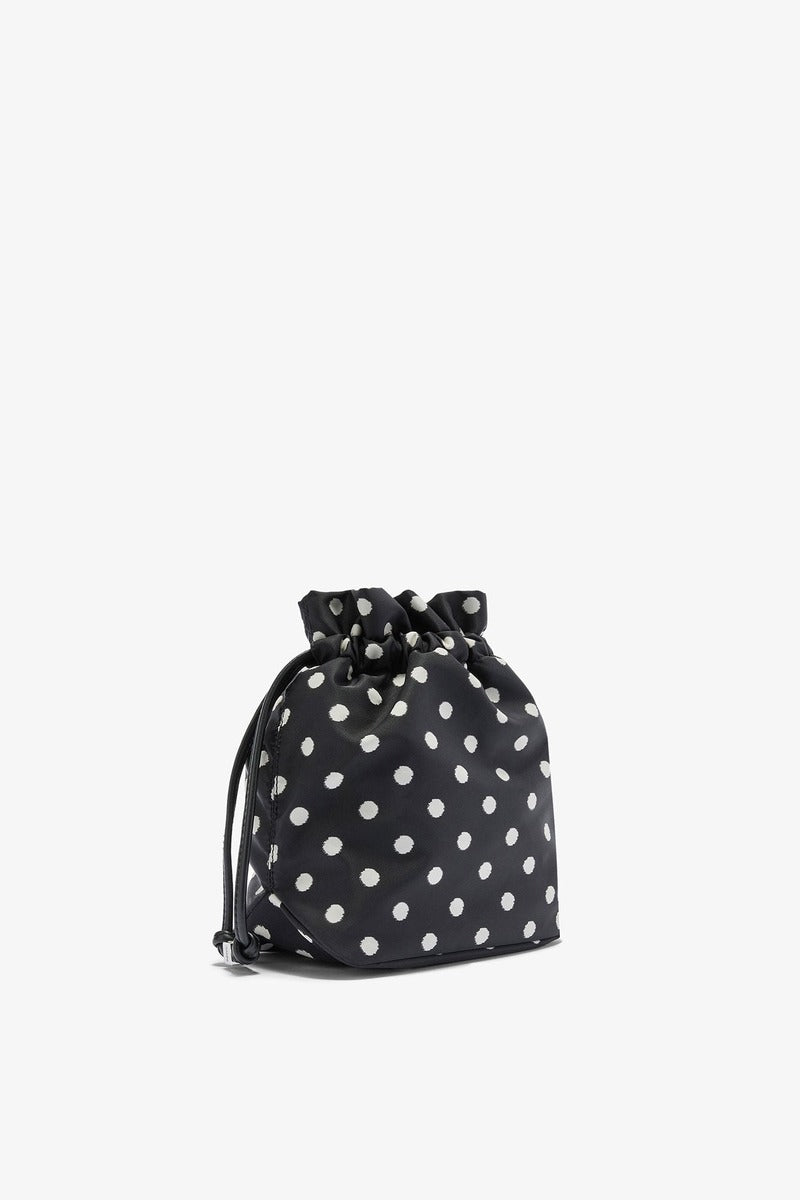 Printed Bou Bucket Pouch with Dots
