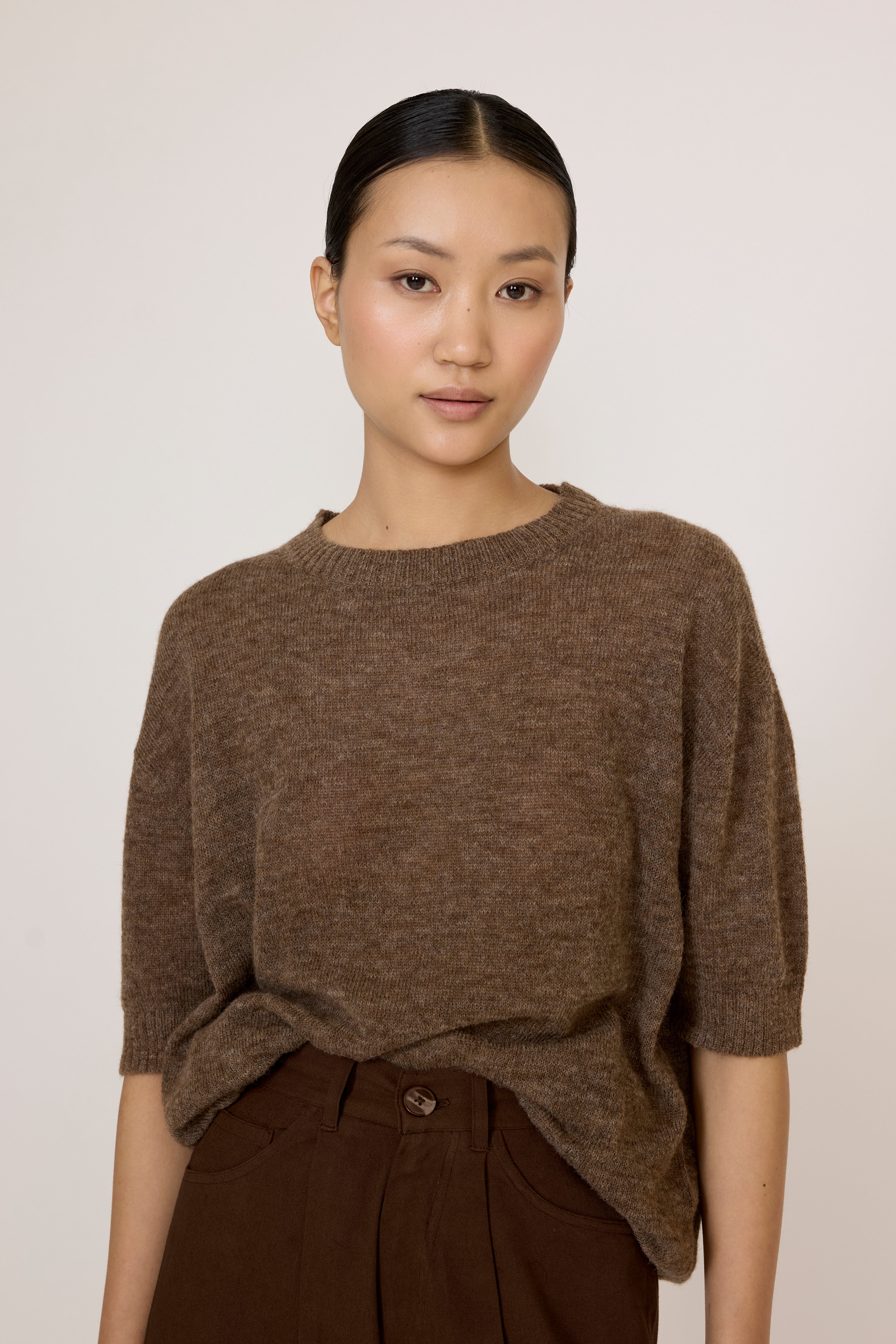 Oversized Sweater Tee - Acorn