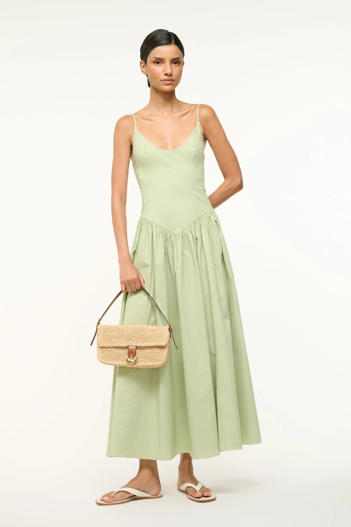 Harlow Raffia Shoulder Bag