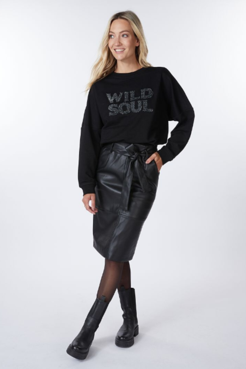 Long Belted Skirt