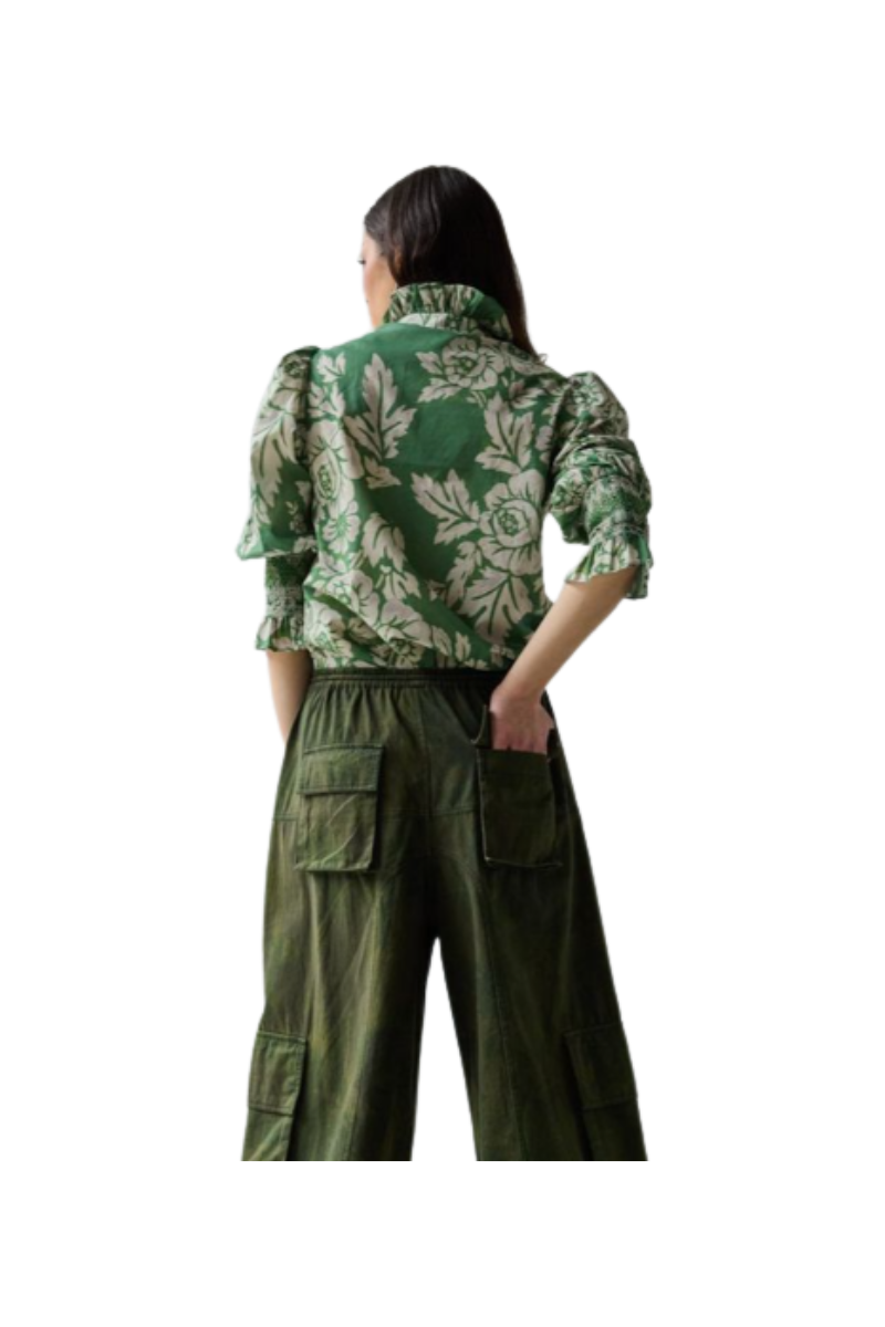 Frilled Button Down