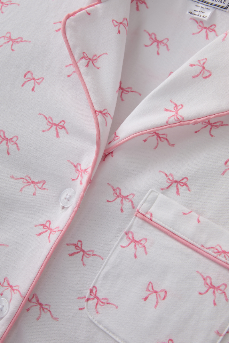 Pima Short Sleeve Pajama Short Set