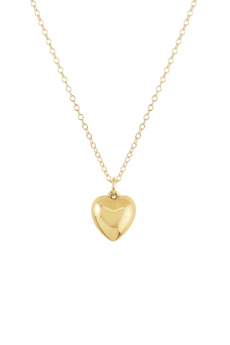 16" Necklace Gold - Love Plush Gold Charm