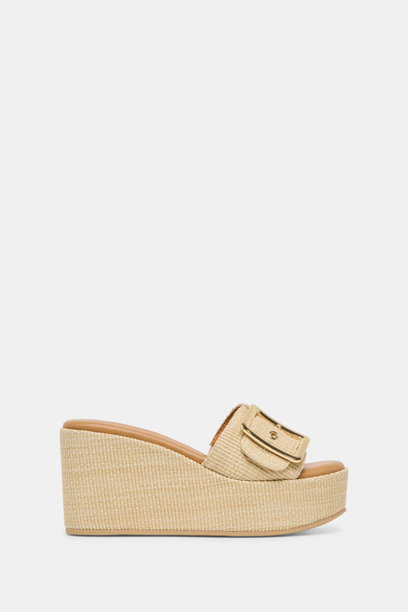 Jilian Wedges Light Natural Raffia