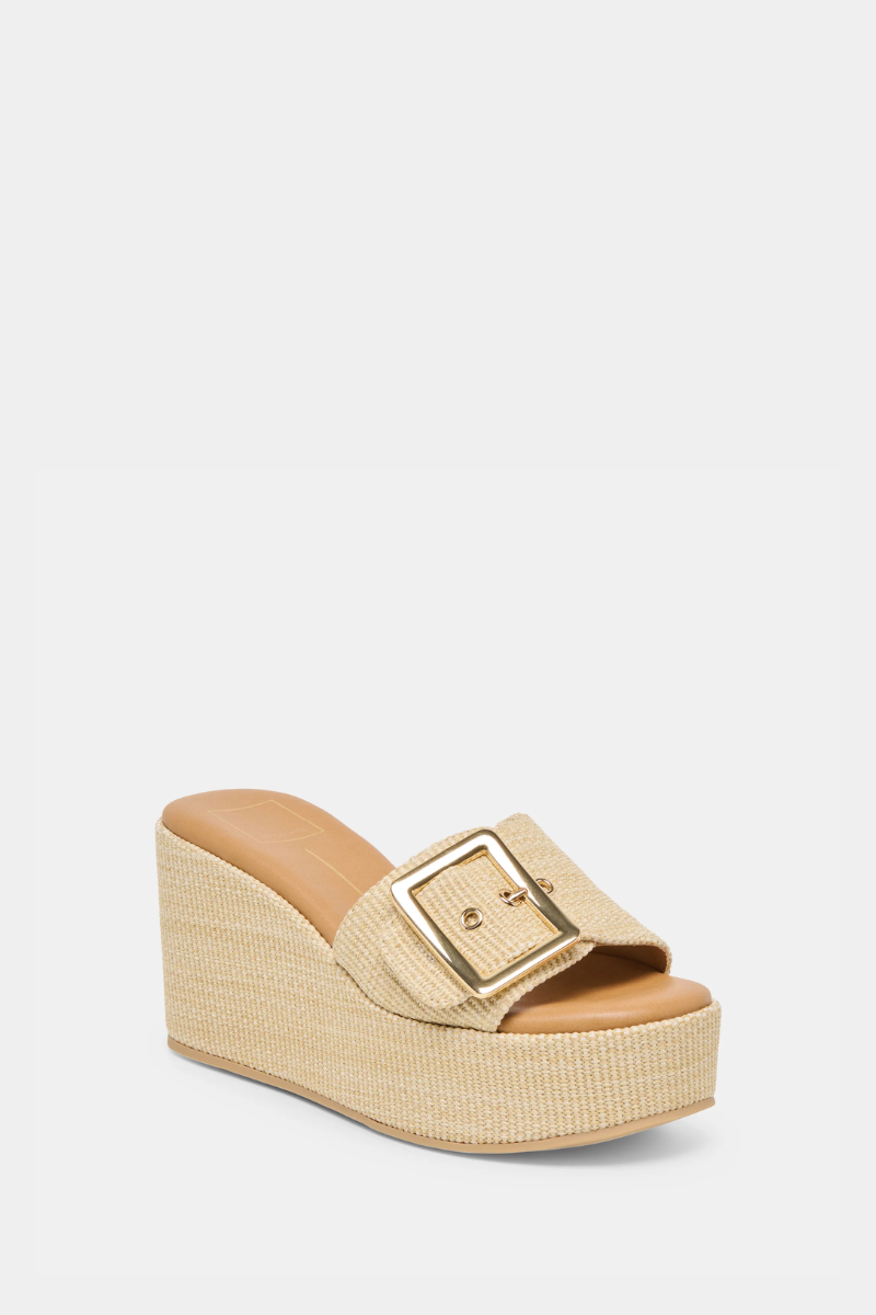 Jilian Wedges Light Natural Raffia