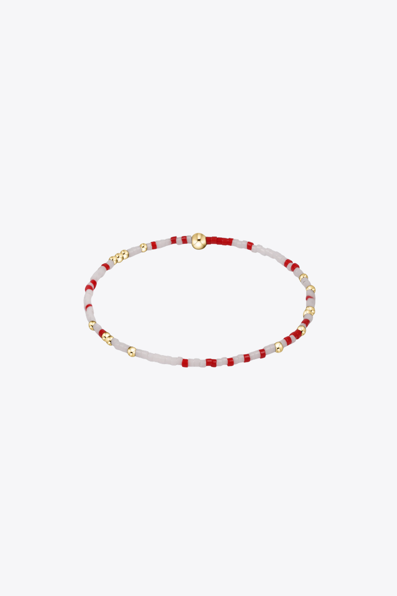 Extends Gameday Hope Unwritten Bracelet - Bright Red White